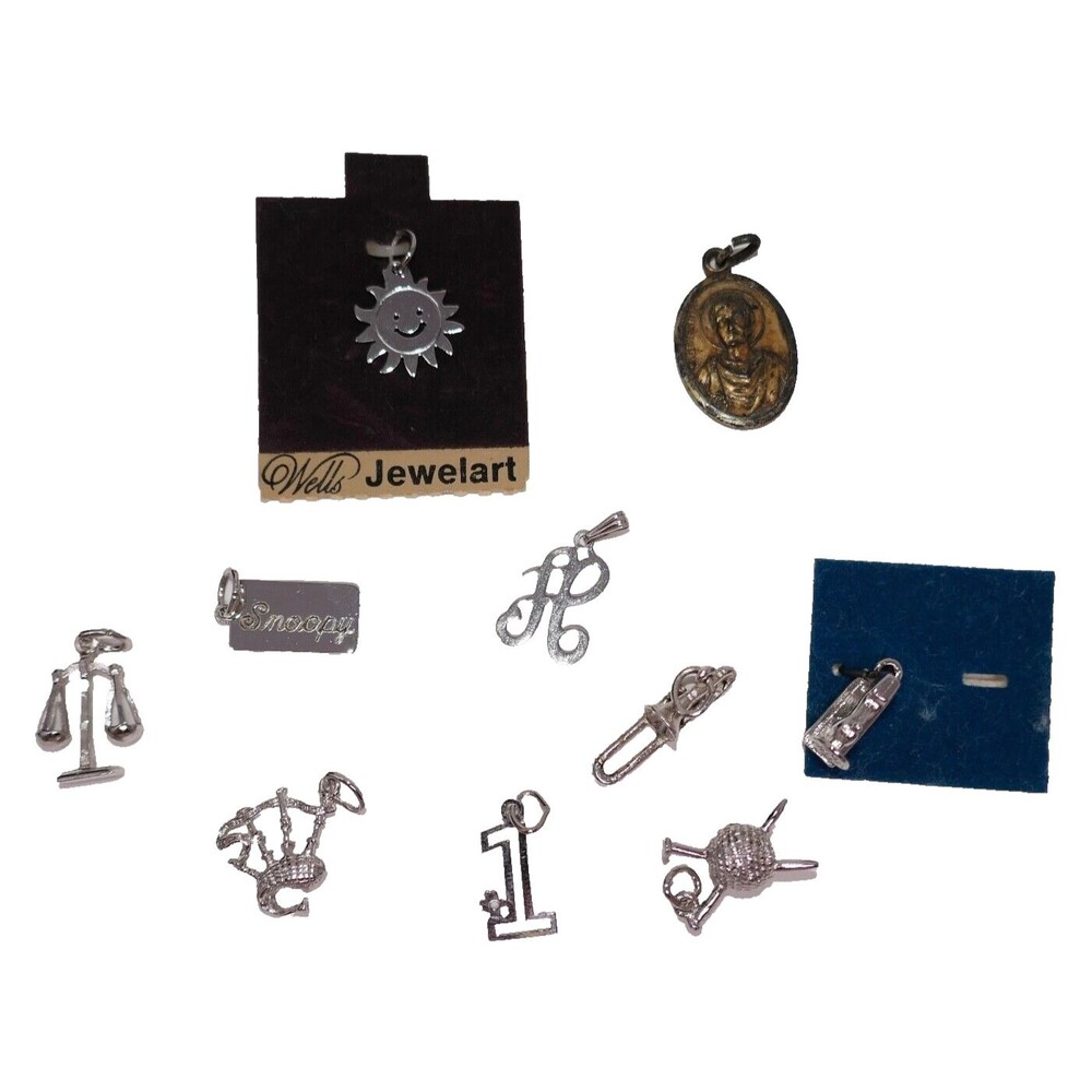 Sterling Silver Assorted Bracelet Charms - 12.85g*
